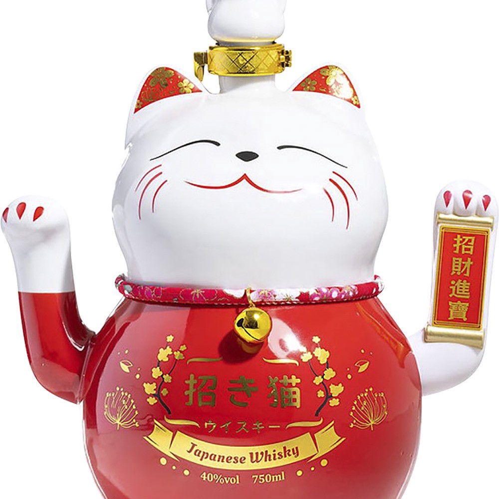 slide 1 of 1, Lucky Cat Maneko Neko Whisky, 750 ml