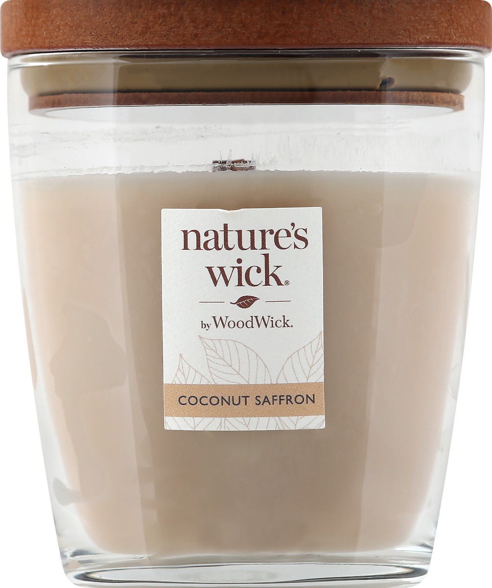 slide 3 of 11, Nature's Wick Medium Jar Candle, Coconut Saffron, 10 oz