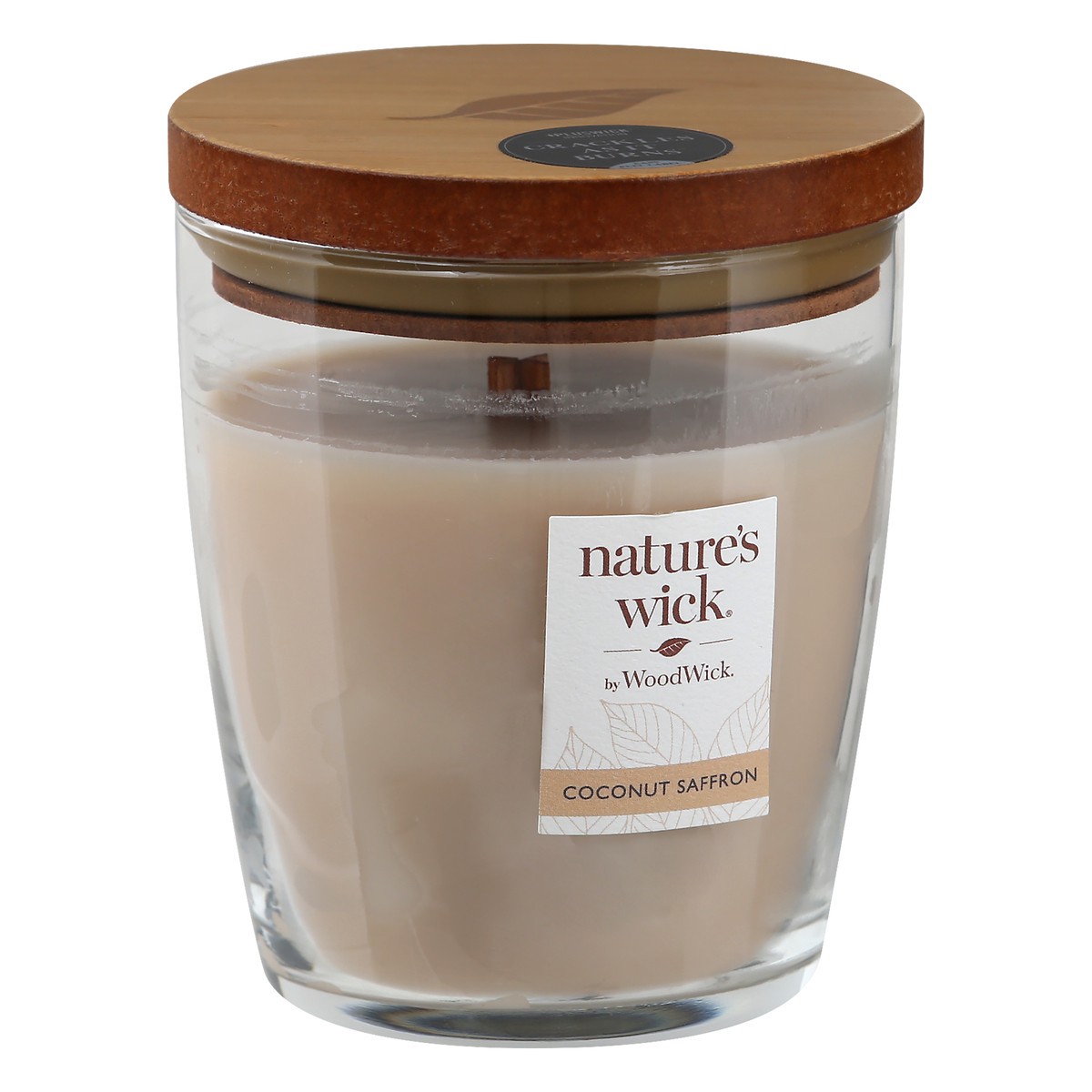 slide 9 of 11, Nature's Wick Medium Jar Candle, Coconut Saffron, 10 oz