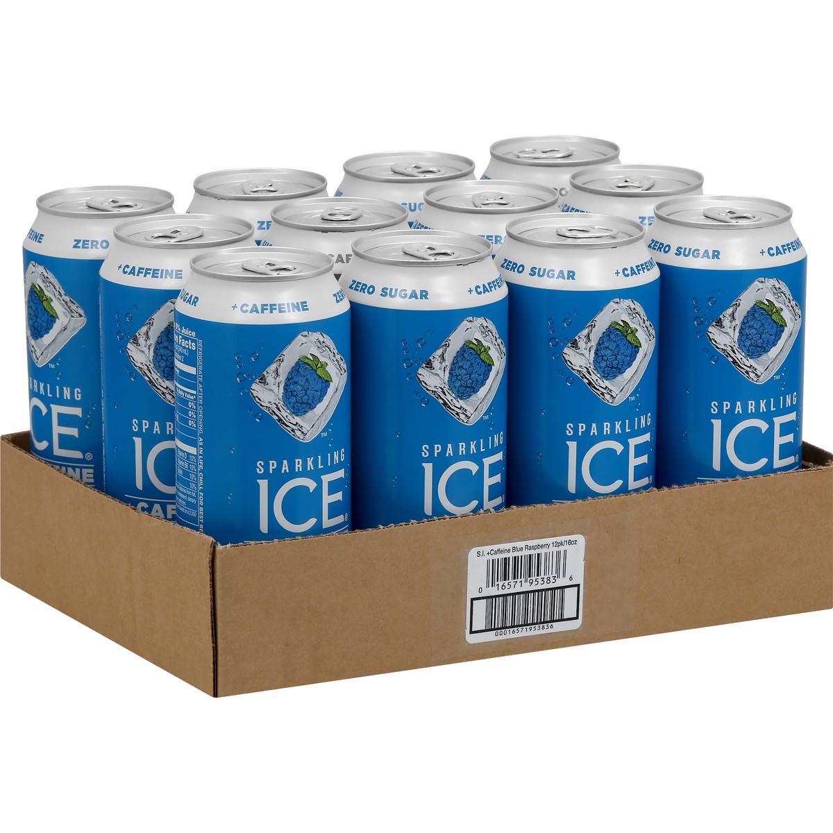 slide 8 of 10, Sparkling Ice +Caffeine Blue Raspberry - 192 fl oz, 192 fl oz