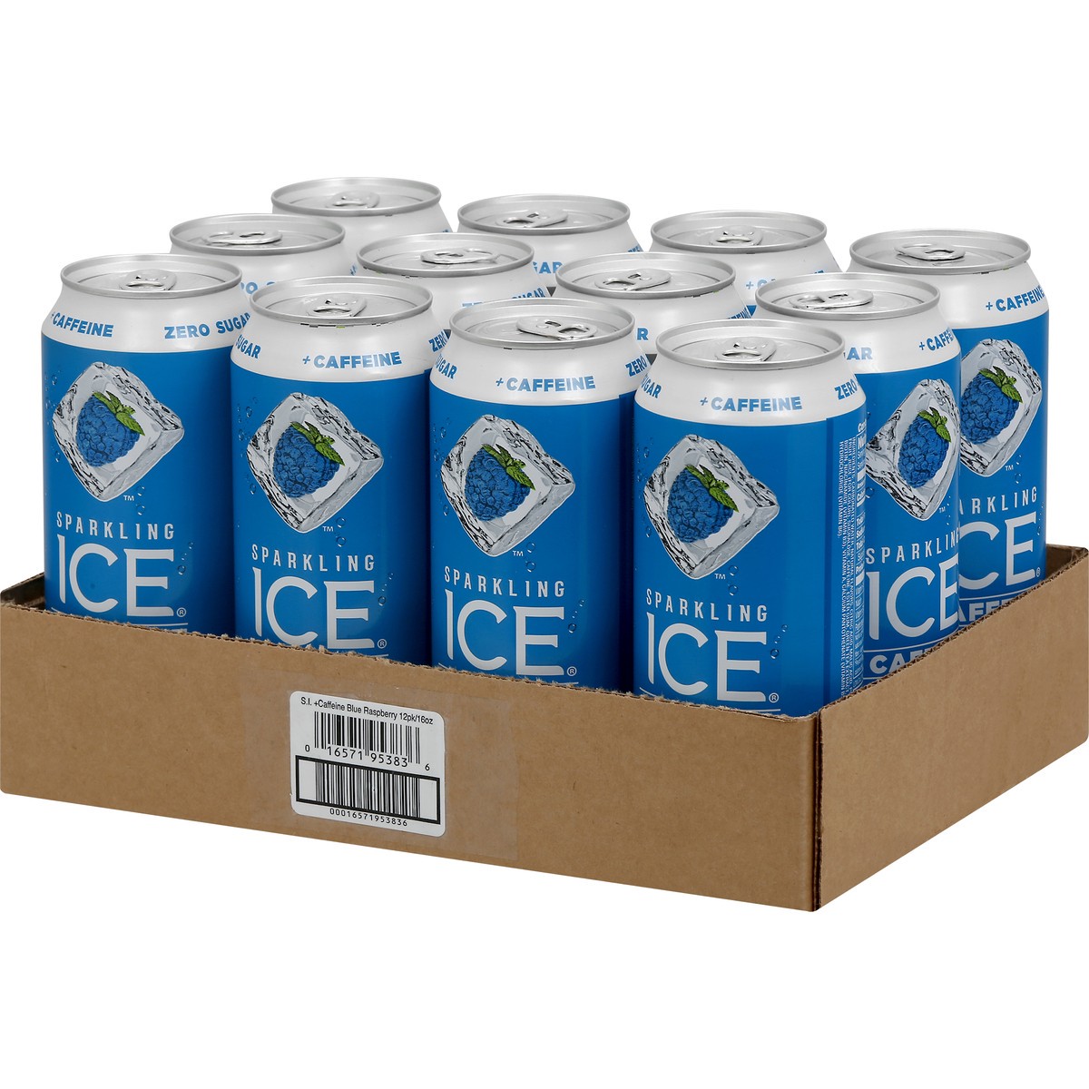 slide 10 of 10, Sparkling Ice +Caffeine Blue Raspberry - 192 fl oz, 192 fl oz