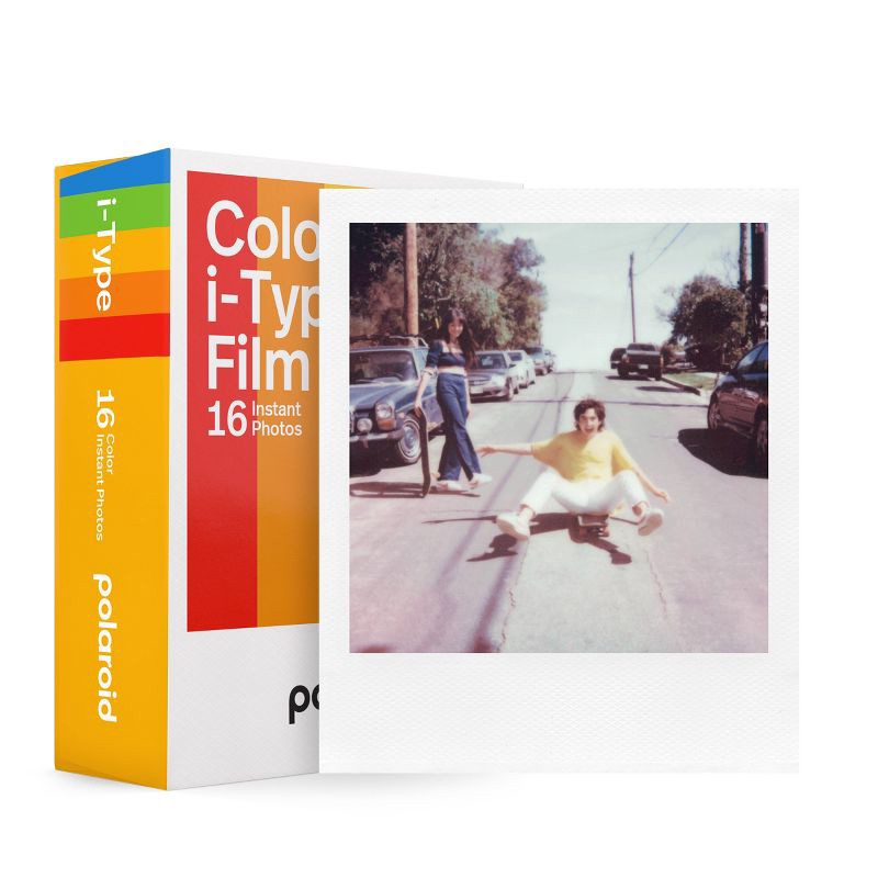slide 2 of 7, Polaroid Color Film for i-Type - 2pk: Instant Camera Film, ISO 600, 8 Exposures, 2 ct