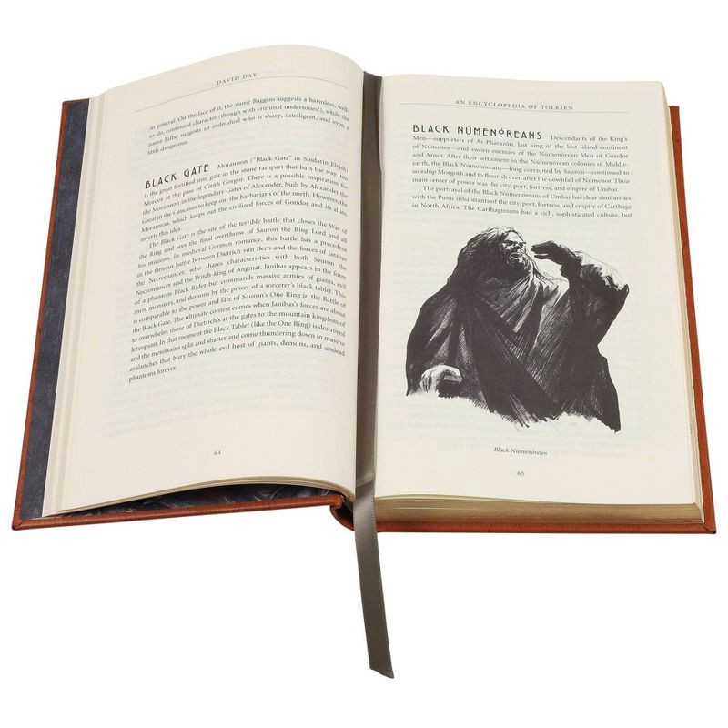 slide 4 of 4, Random House An Encyclopedia of Tolkien - (Leather-Bound Classics) by David Day (Leather Bound), 1 ct