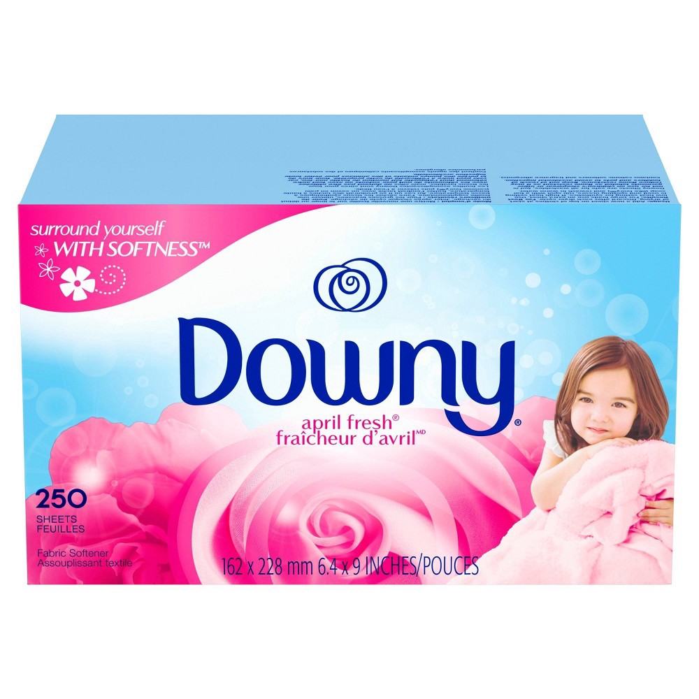 slide 5 of 8, Downy April Fresh Fabric Softener Dryer Sheets - 250ct, 250 ct