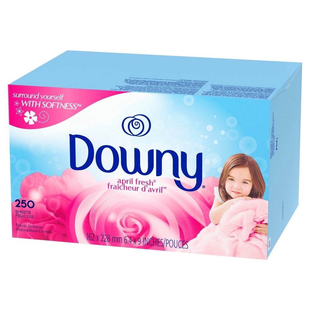 slide 3 of 8, Downy April Fresh Fabric Softener Dryer Sheets - 250ct, 250 ct