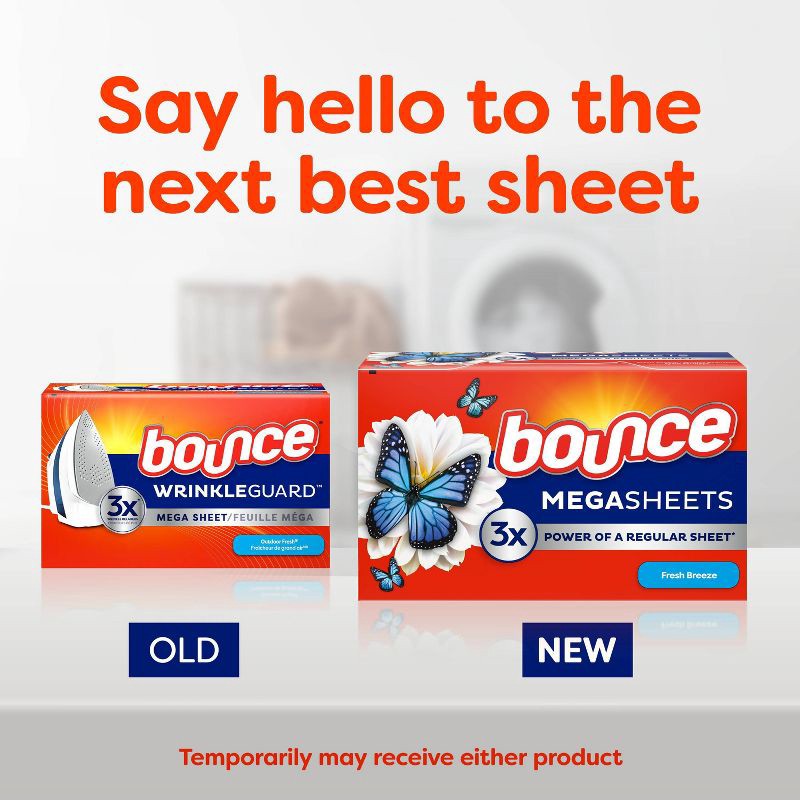 slide 8 of 10, Bounce Pet Hair & Lint Guard Mega Dryer Sheets - Fresh Breeze - 130ct, 130 ct