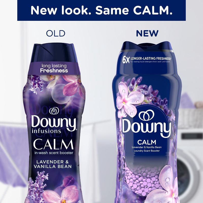 slide 3 of 11, Downy Infusions Calm Lavender & Vanilla Bean Scent In-Wash Booster Beads - 18.2z, 1 ct