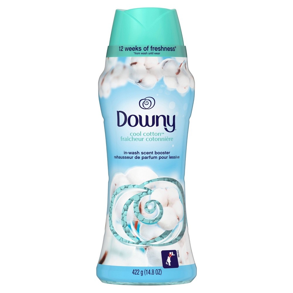 slide 9 of 9, Downy Cool Cotton In-Wash Scented Booster Beads - 14.8oz, 14.8 oz