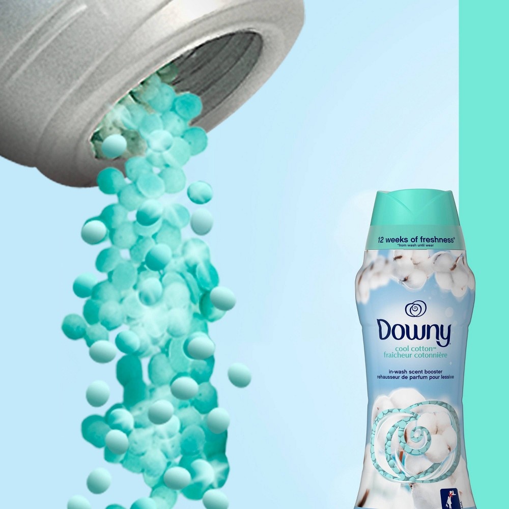 slide 7 of 9, Downy Cool Cotton In-Wash Scented Booster Beads - 14.8oz, 14.8 oz