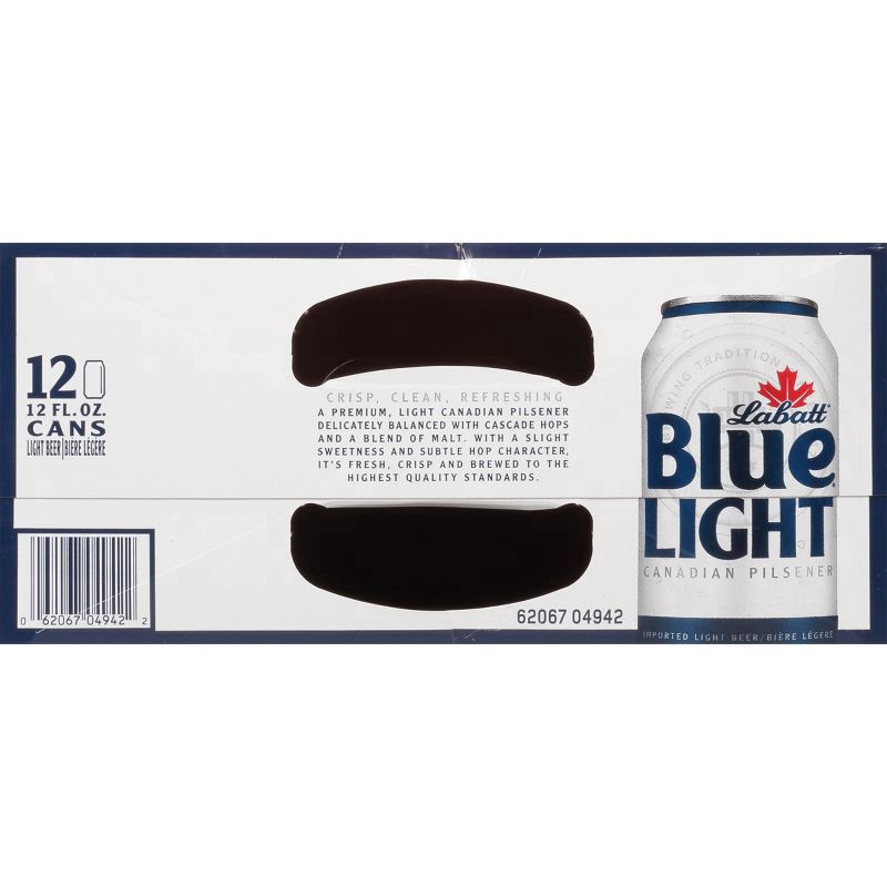 slide 6 of 6, Labatt Blue Imported Canadian Pilsner Light Beer 12 - 12 fl oz Cans, 12 ct