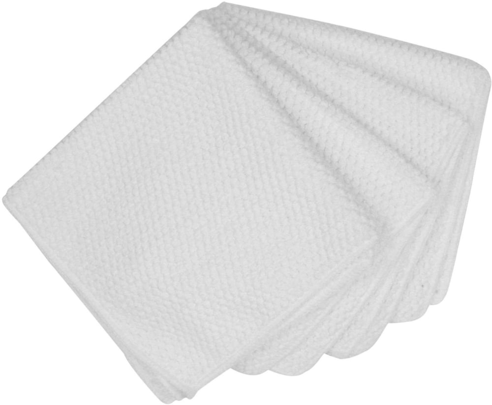 slide 1 of 1, Ritz Honeycomb Microfiber Bar Mop - 4 Pack - White, 6 in x 6 in