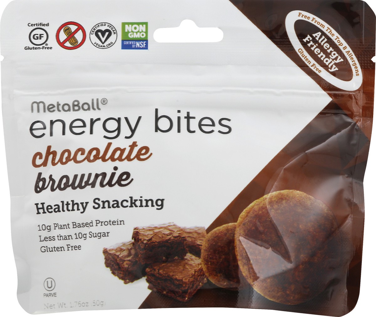 slide 1 of 10, Meta Ball Chocolate Brownie Energy Bites 1.76 oz, 1.76 oz