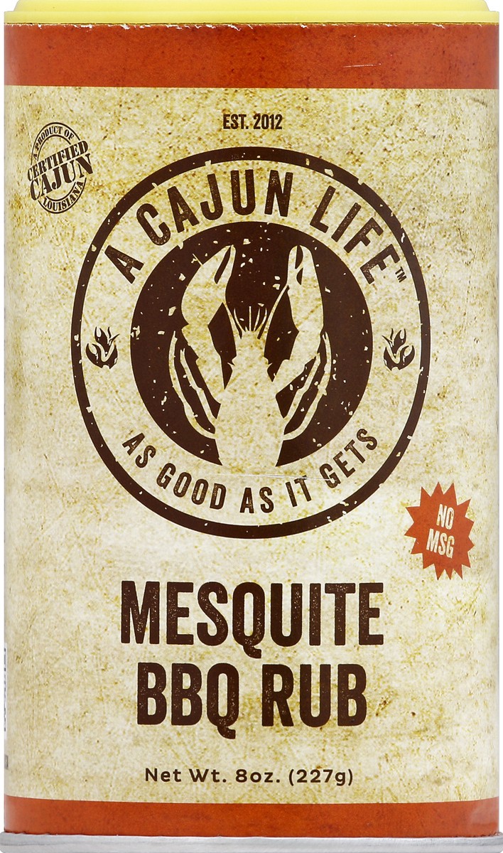 slide 1 of 2, A Cajun Life BBQ Rub 8 oz, 8 oz