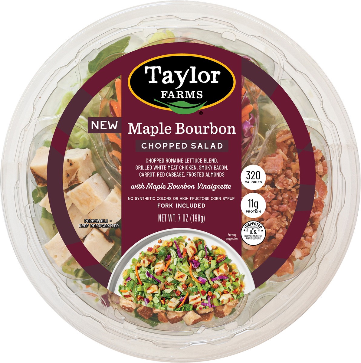 slide 6 of 8, Taylor Farms Maple Bourbon Chopped Salad 7oz - 7 OZ, 7 oz