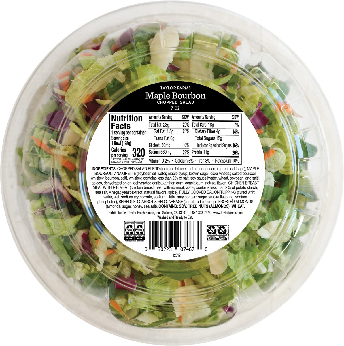 slide 7 of 8, Taylor Farms Maple Bourbon Chopped Salad 7oz - 7 OZ, 7 oz