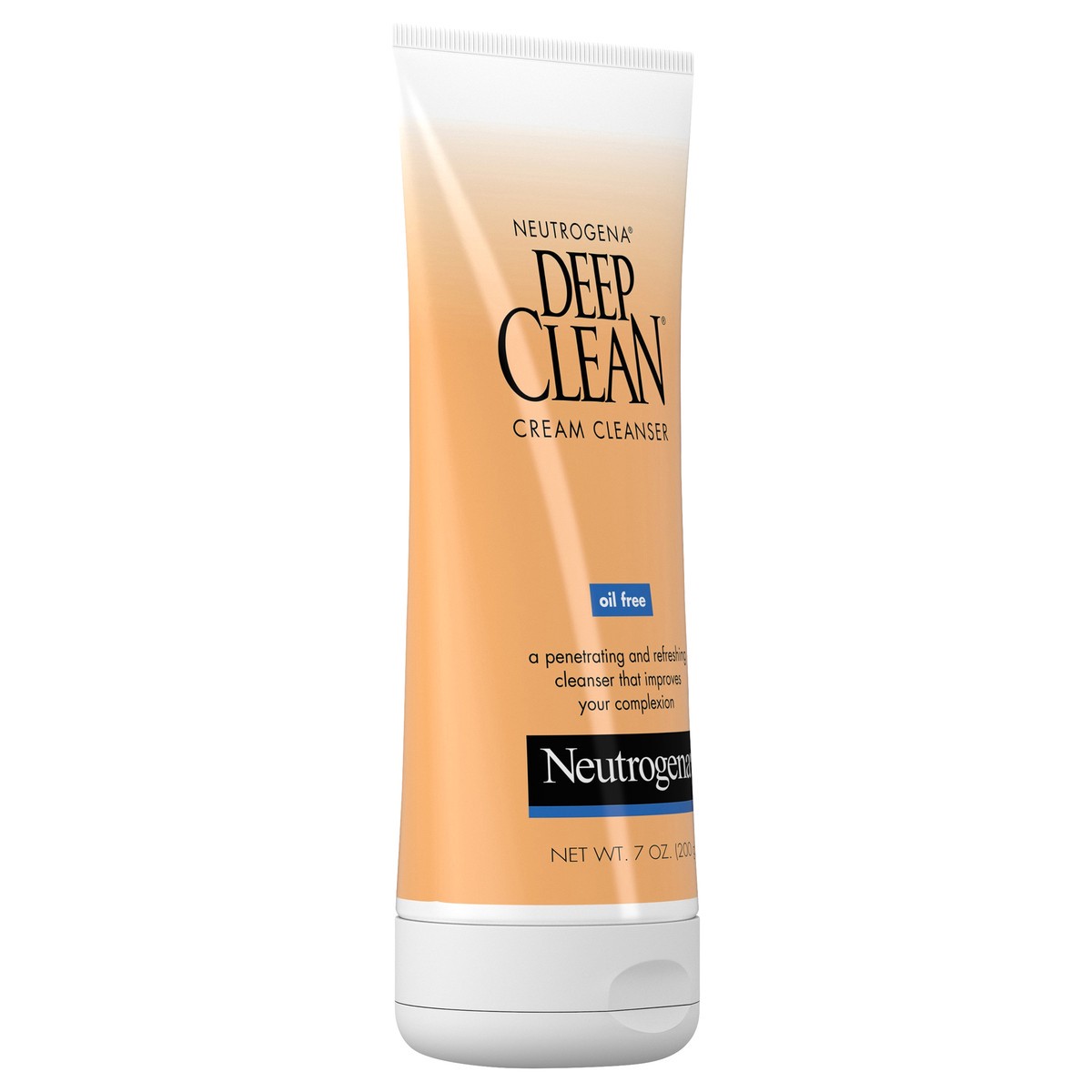 slide 5 of 7, Neutrogena Deep Clean Daily Facial Cream Cleanser with Beta Hydroxy Acid to Remove Dirt, Oil & Makeup, Alcohol-Free, Oil-Free & Non-Comedogenic, 7 fl. oz, 7 oz