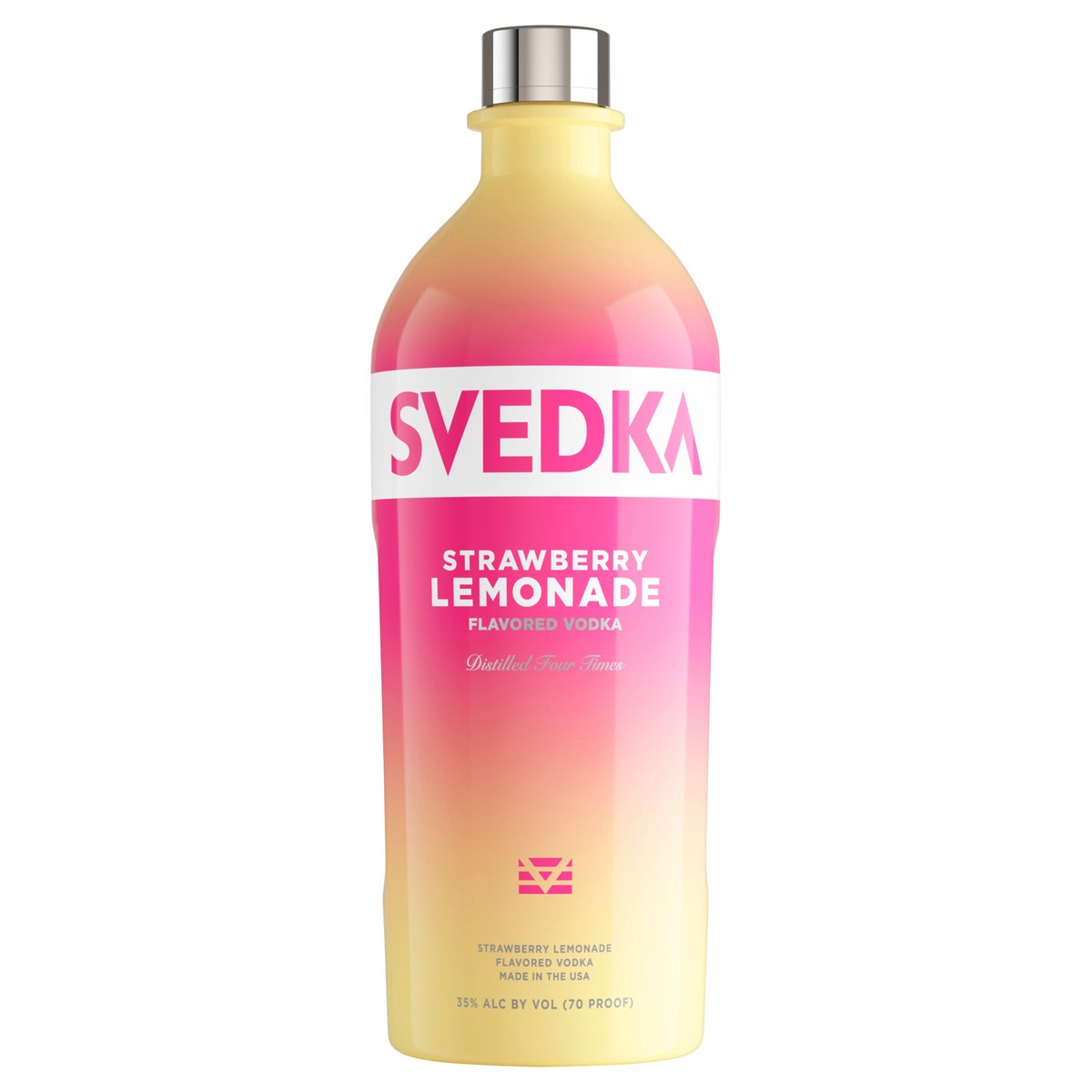 slide 1 of 7, SVEDKA Strawberry Lemonade Flavored Vodka, 1.75 L Bottle, 70 Proof, 1.75 liter