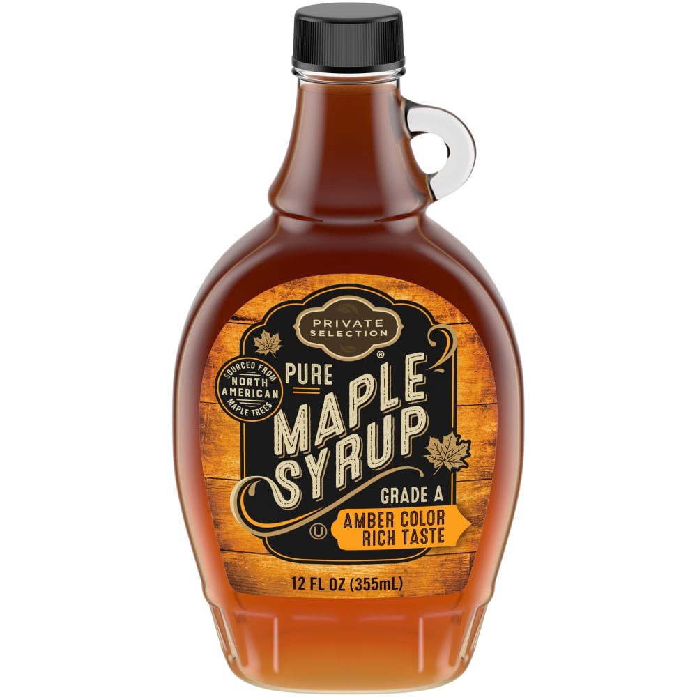 slide 2 of 3, Private Selection Pure Grade A Amber Color Rich Taste Maple Syrup, 12 fl oz