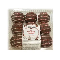 CT Bakery Red Velvet Donuts 9 Count