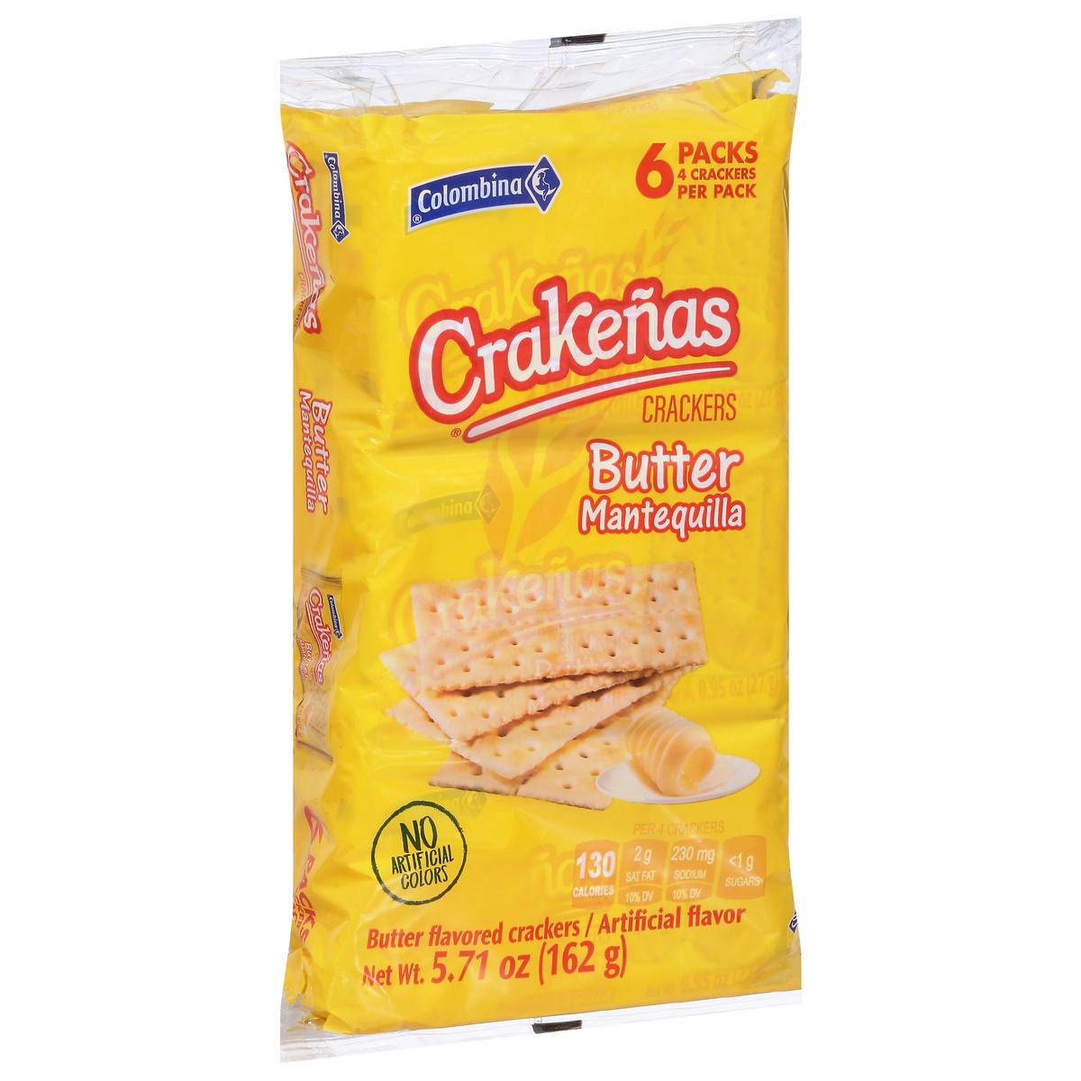 slide 7 of 9, Crakenas Colombina Butter Flavored Crackers 6 - 4 Cracker Packs, 6 ct