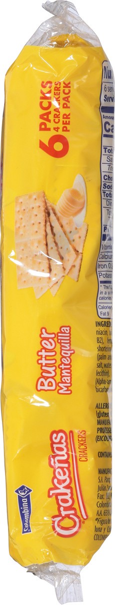 slide 5 of 9, Crakenas Colombina Butter Flavored Crackers 6 - 4 Cracker Packs, 6 ct