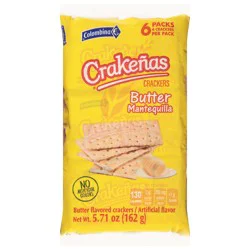 Crakenas Colombina Butter Flavored Crackers 6 - 4 Cracker Packs