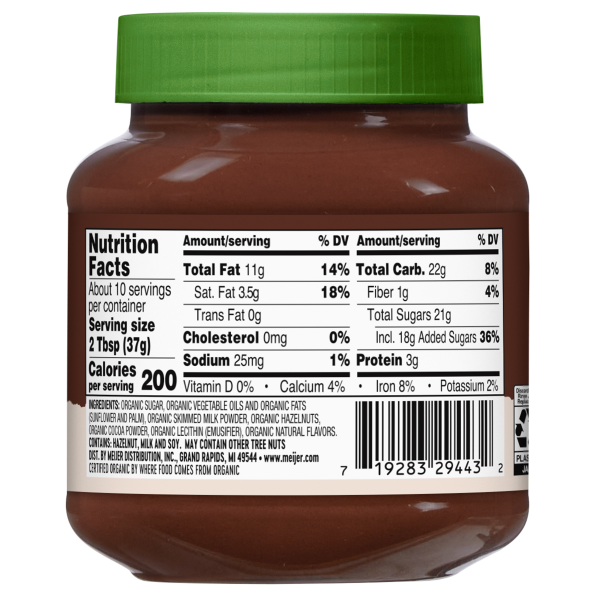 slide 5 of 9, True Goodness Organic Hazelnut Spread, 13 oz, 13 oz