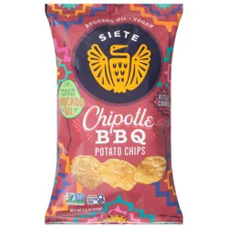 Siete Kettle Cooked Papitas Chipotle BBQ Potato Chips 5.5 oz
