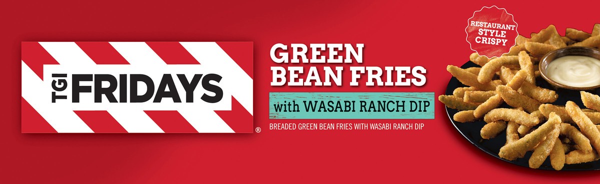 slide 4 of 13, T.G.I. Friday's TGI Friday's Green Bean Fries With Wasabi Ranch Dip 15 oz Box, 15 oz