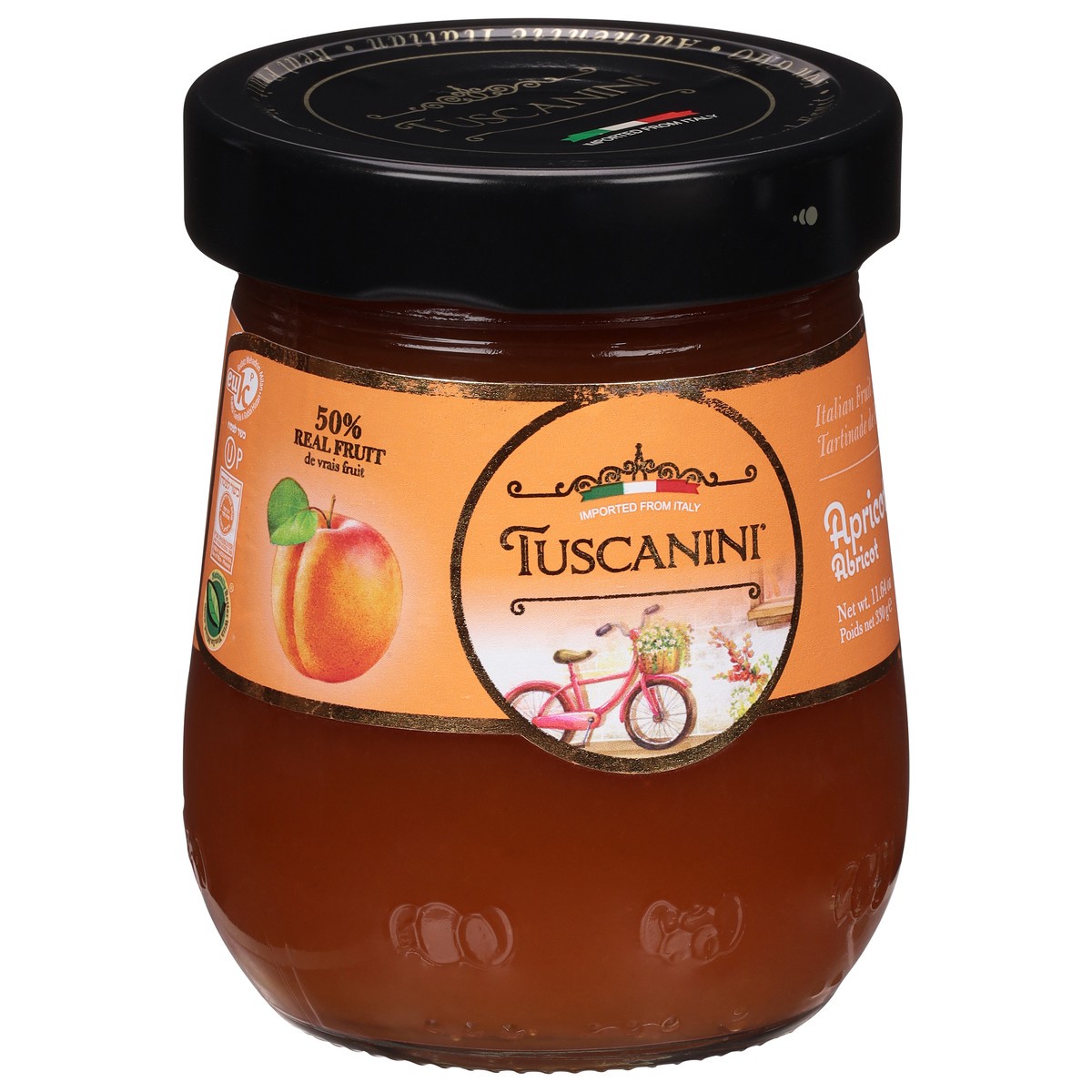 slide 8 of 9, Tuscanini Italian Apricot Fruit Spread 11.64 oz, 11.64 oz
