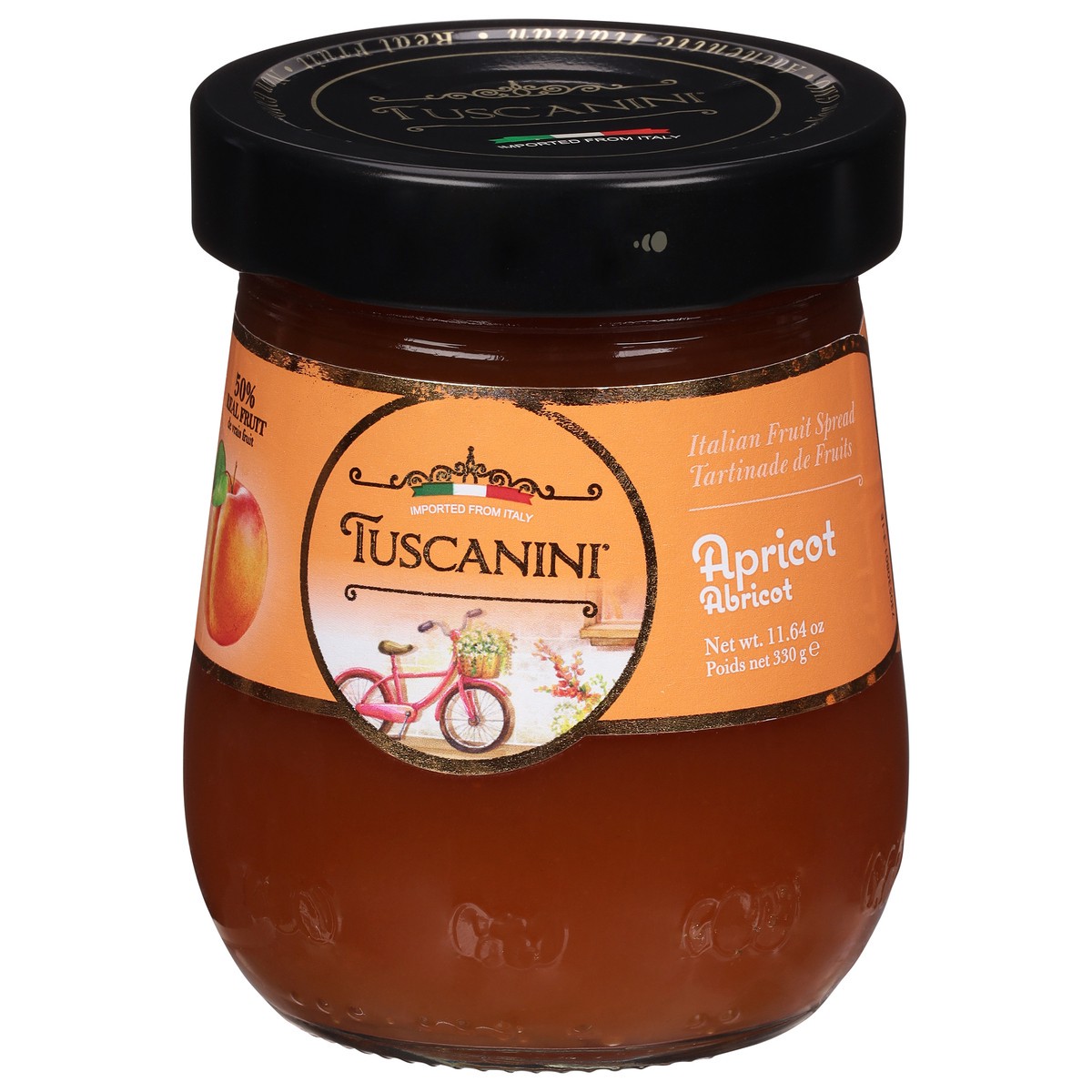 slide 5 of 9, Tuscanini Italian Apricot Fruit Spread 11.64 oz, 11.64 oz