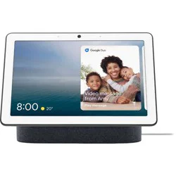 Google Nest Hub Max - Charcoal: 10" Smart Display with Voice Control & Bluetooth