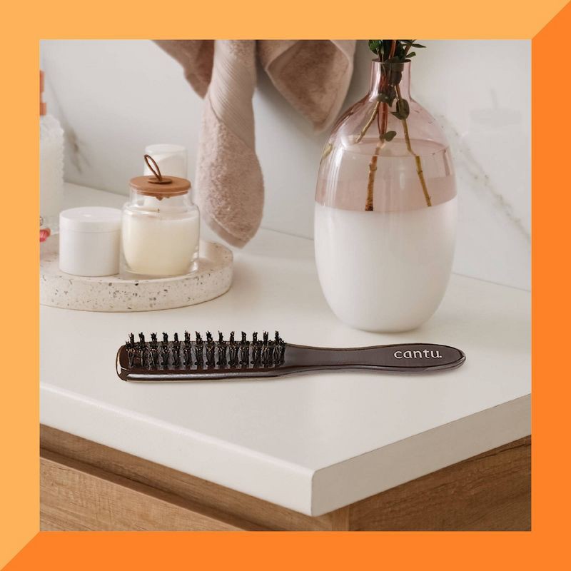 slide 3 of 7, Cantu Narrow Wood Updo Bristle Hair Brush - 1ct, 1 ct