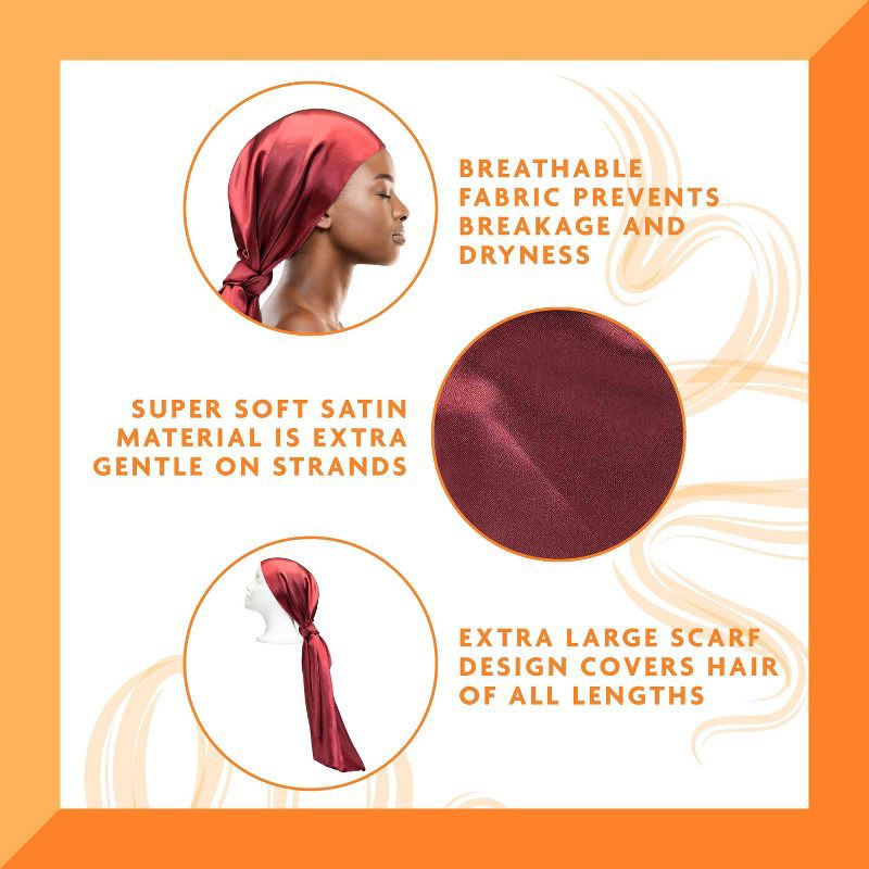 slide 3 of 5, Cantu Satin Sleep Solid Scarf - 1ct, 1 ct