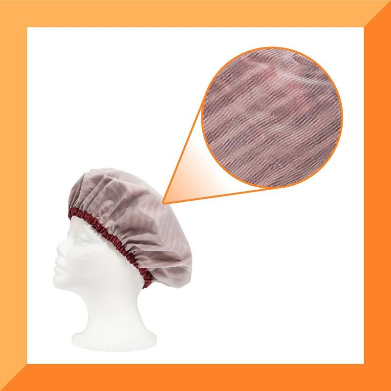slide 3 of 5, Cantu Satin Lined Shower Cap - 1ct, 1 ct