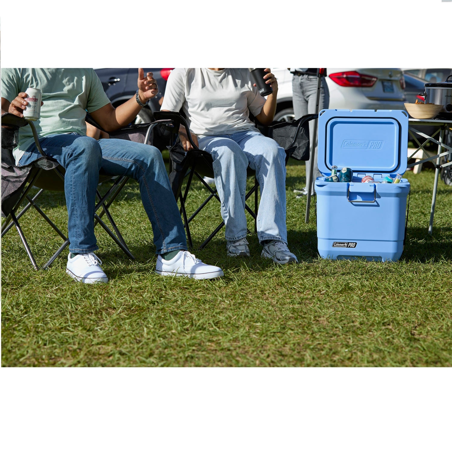 slide 2 of 5, Coleman Pro 25qt Hard Sided Cooler - Blue Sky, 25 qt