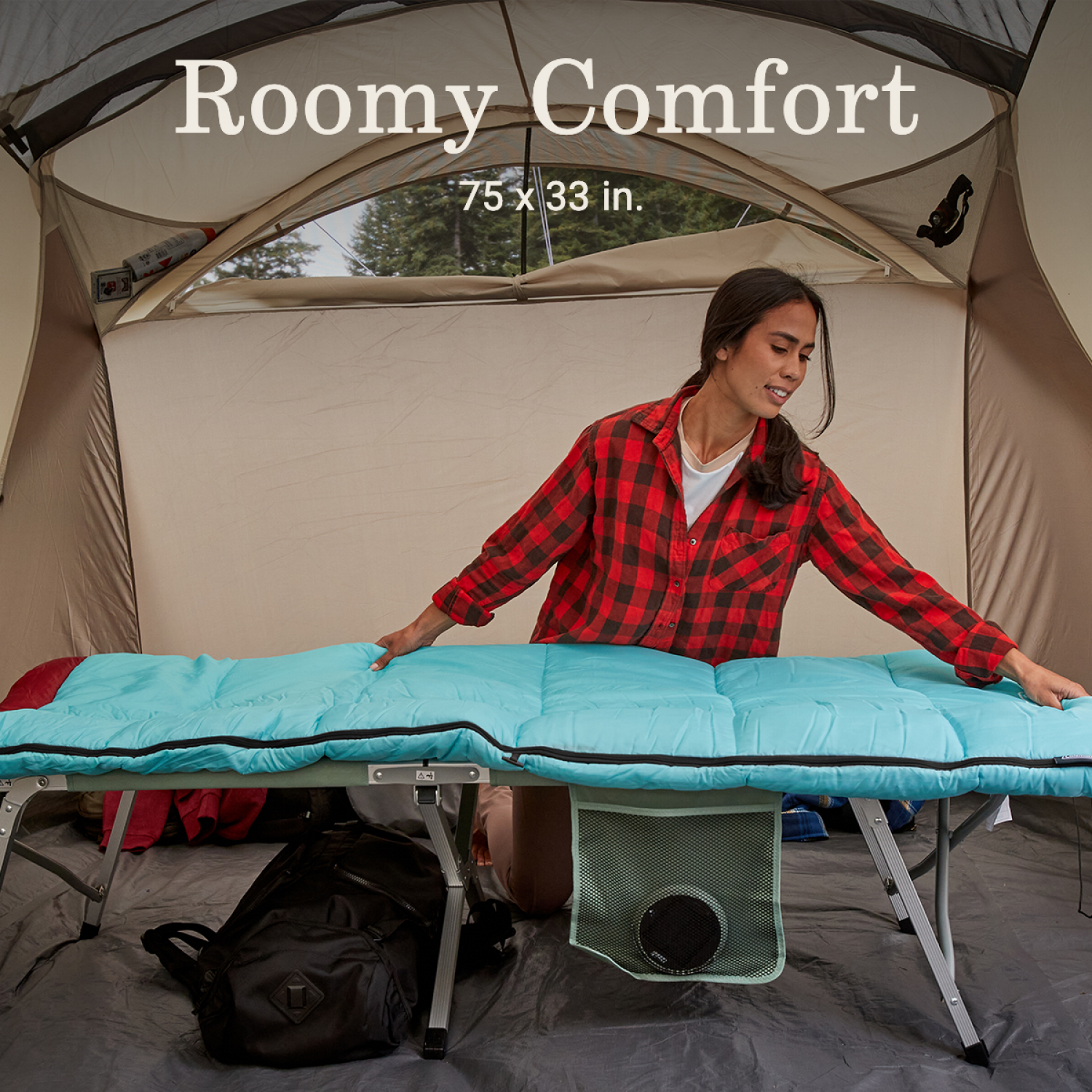 slide 3 of 6, Coleman Flatlands 50°F Sleeping Bag, 1 ct