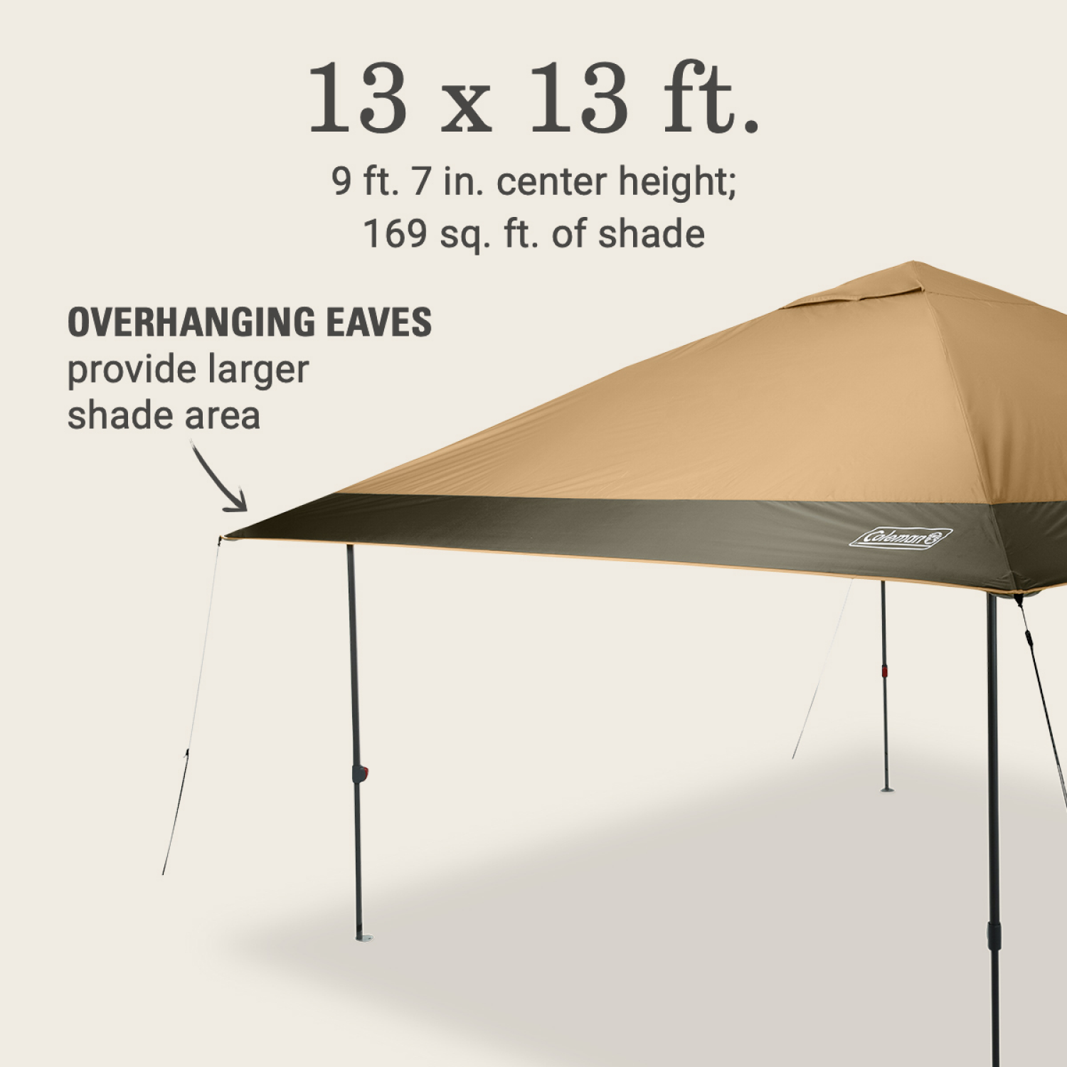 slide 3 of 8, Coleman OASIS 13 x 13 Canopy, 13 x 13 