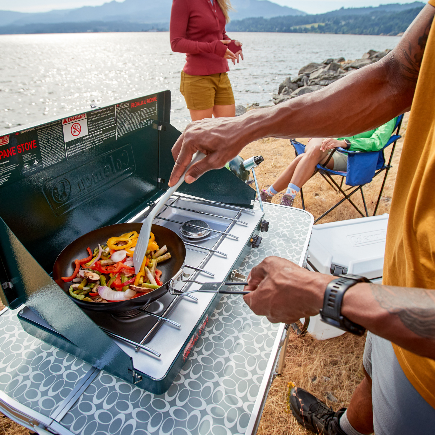 slide 4 of 5, Coleman Classic Propane Gas Camping Stove, 2 Burner, 1 ct