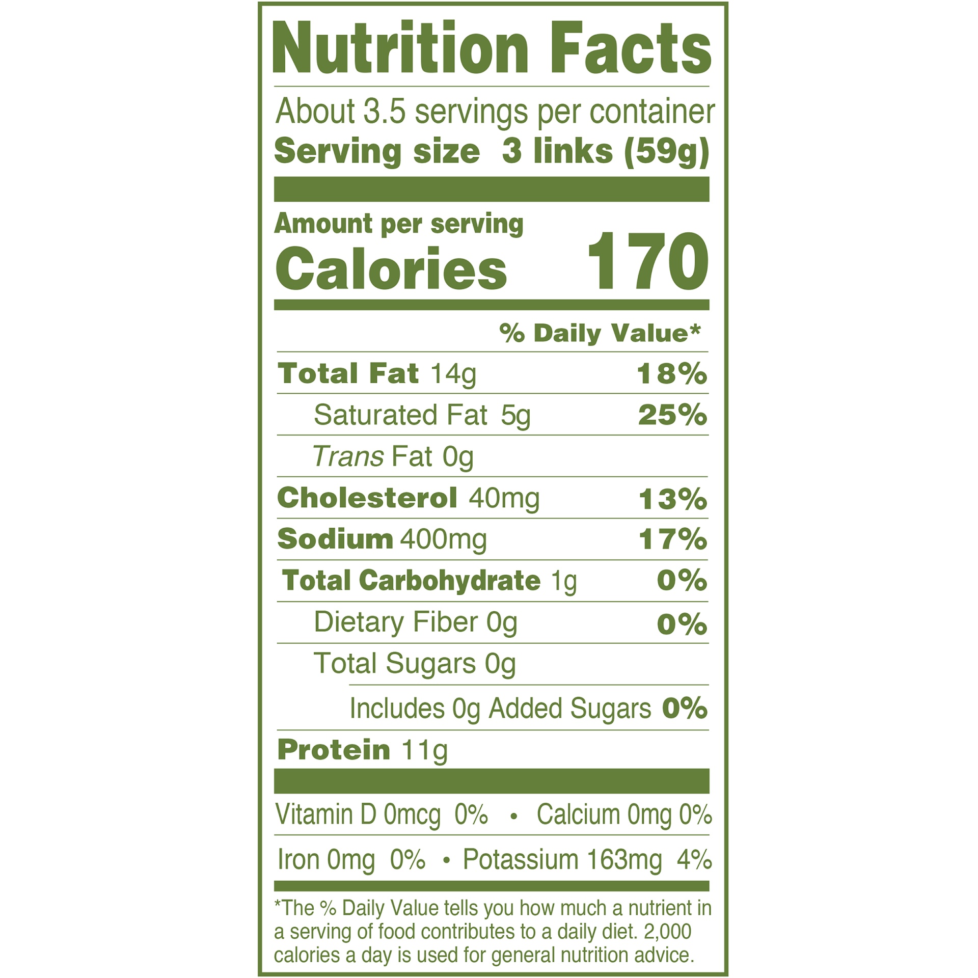 slide 2 of 3, Applegate Naturals Classic Pork Breakfast Sausage Links, 7oz (Frozen), 7 oz