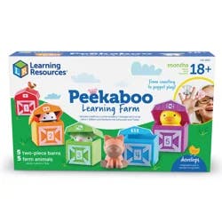 Learning Resources Peakaboo Learning Farm Toy Playset