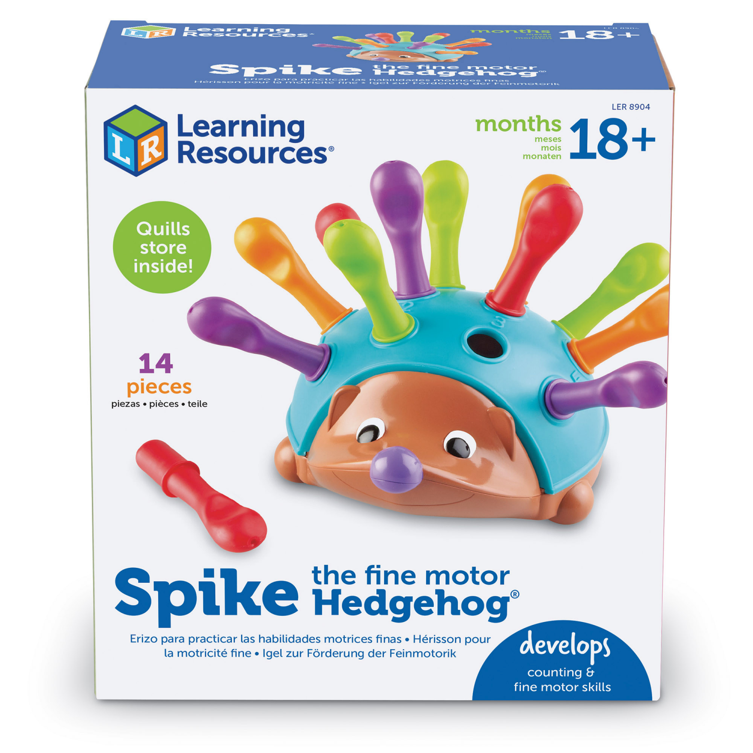 slide 1 of 1, Learning Resources Spike the Fine Motor Hedgehog, 1 ct
