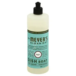 Mrs. Meyer's Clean Day Basil Scent Dish Soap 16 oz
