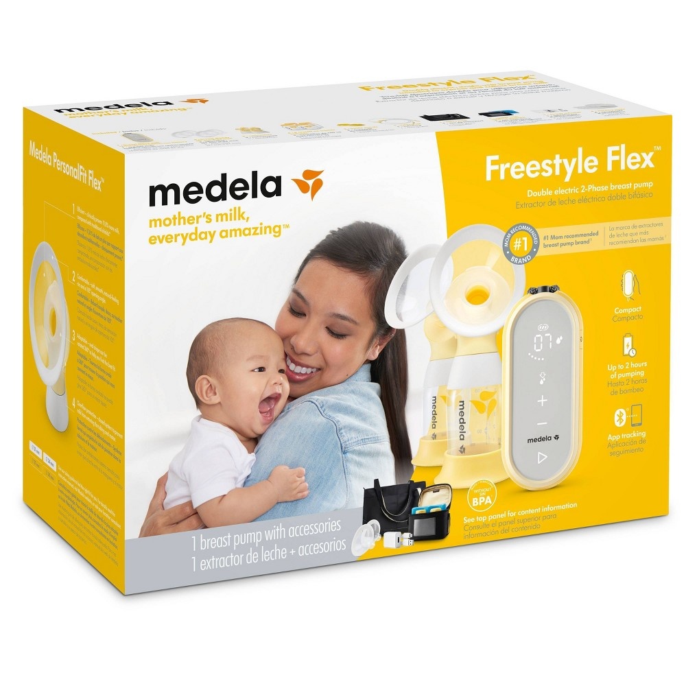 slide 8 of 8, Medela Freestyle Flex Portable Double Electric Breast Pump, 1 ct