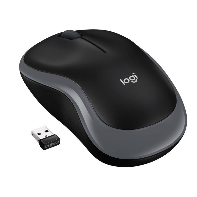 slide 1 of 1, Logitech Mouse (M185) - Black, 1 ct