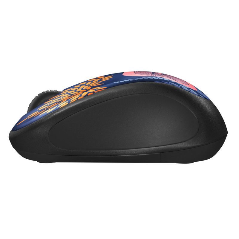 slide 3 of 3, Logitech Mouse (M317) - Forest Floral: Wireless USB-A, 1000 dpi, Soft-Touch Grips, 1 ct