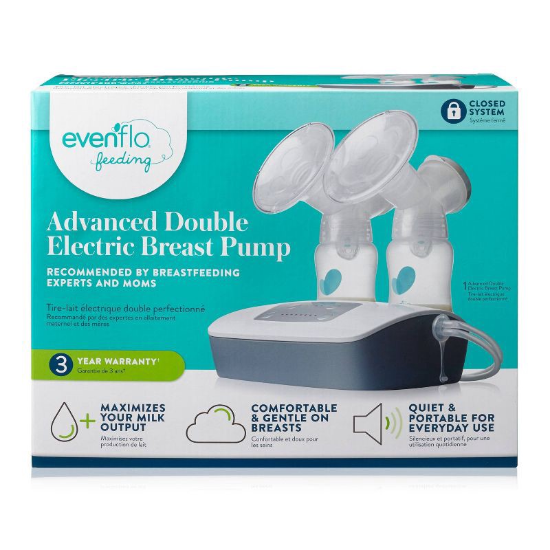 slide 3 of 14, Evenflo Advanced Double Electric Breast Pump, 1 ct
