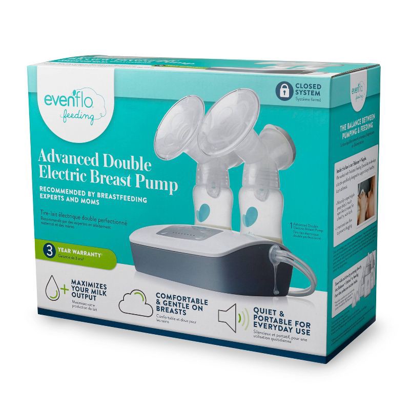 slide 4 of 14, Evenflo Advanced Double Electric Breast Pump, 1 ct
