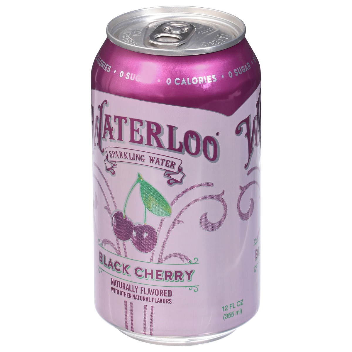 slide 2 of 9, Waterloo Black Cherry Sparkling Water - 12 oz, 12 oz