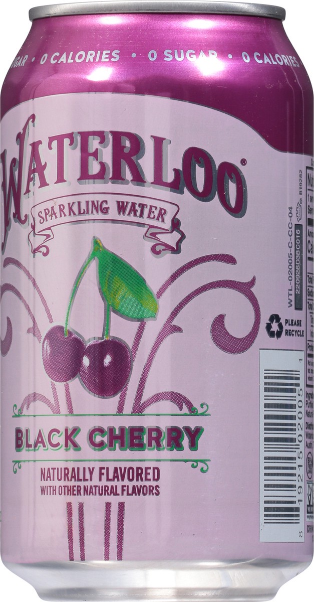 slide 9 of 9, Waterloo Black Cherry Sparkling Water - 12 oz, 12 oz